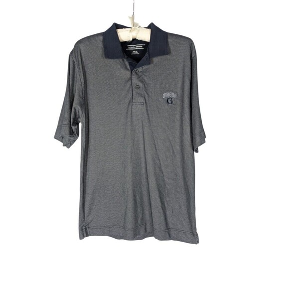 Cutter & Buck Polo S Men's Blue Georgetown University Hoyas Short Sleeve Collar - Picture 1 of 7